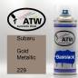 Preview: Subaru, Gold Metallic, 229: 400ml Sprühdose, von ATW Autoteile West.